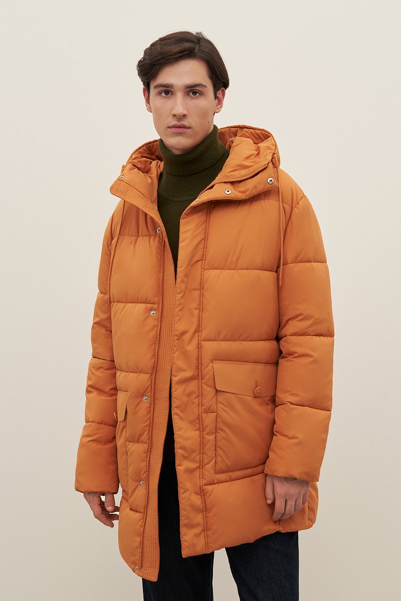 Пальто утепленное с капюшоном, Модель FAD21069, Фото №1