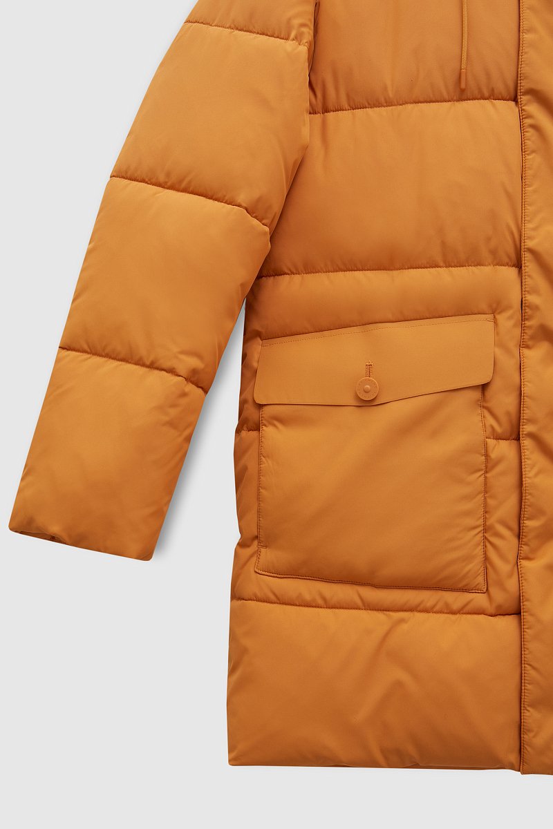 Пальто утепленное с капюшоном, Модель FAD21069, Фото №6