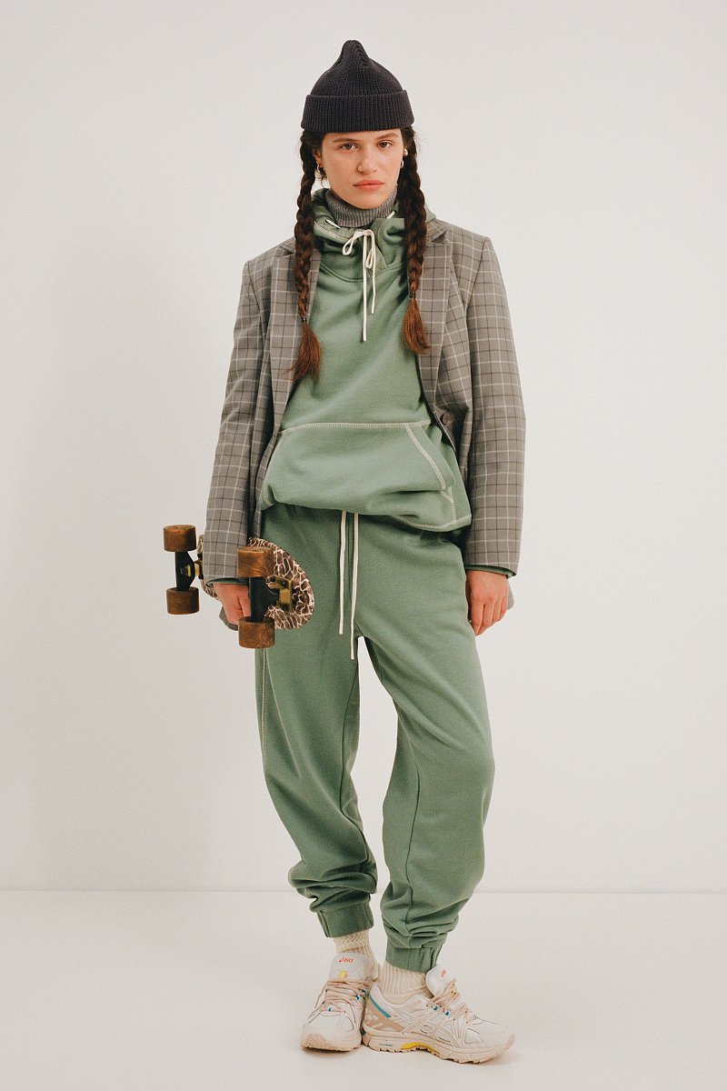 Женские брюки-джоггеры из хлопка, Модель FAD110138, Фото №1