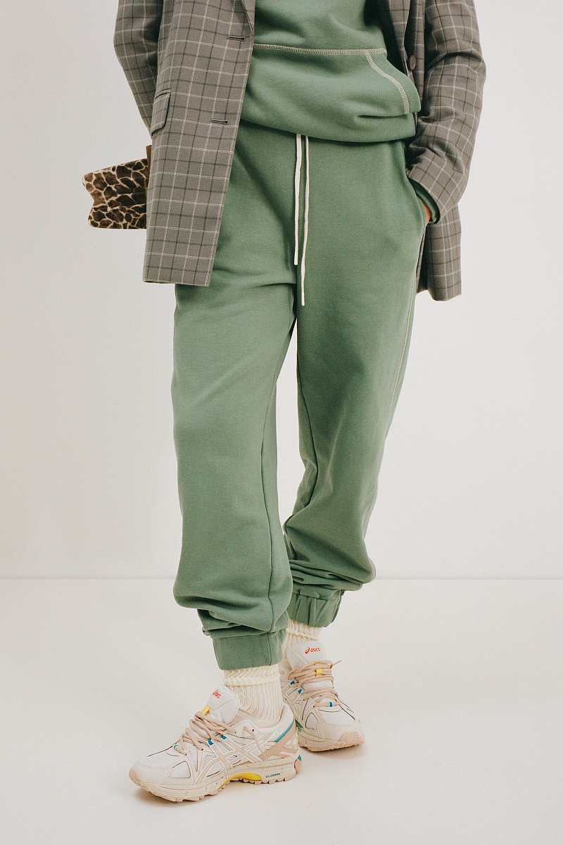 Женские брюки-джоггеры из хлопка, Модель FAD110138, Фото №2