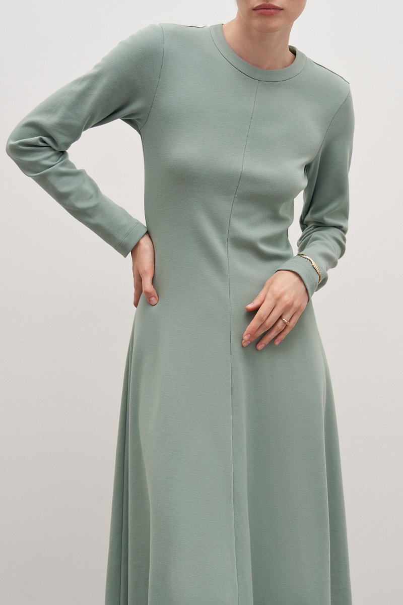 Трикотажное платье с длинным рукавом, Модель FAD110210, Фото №2