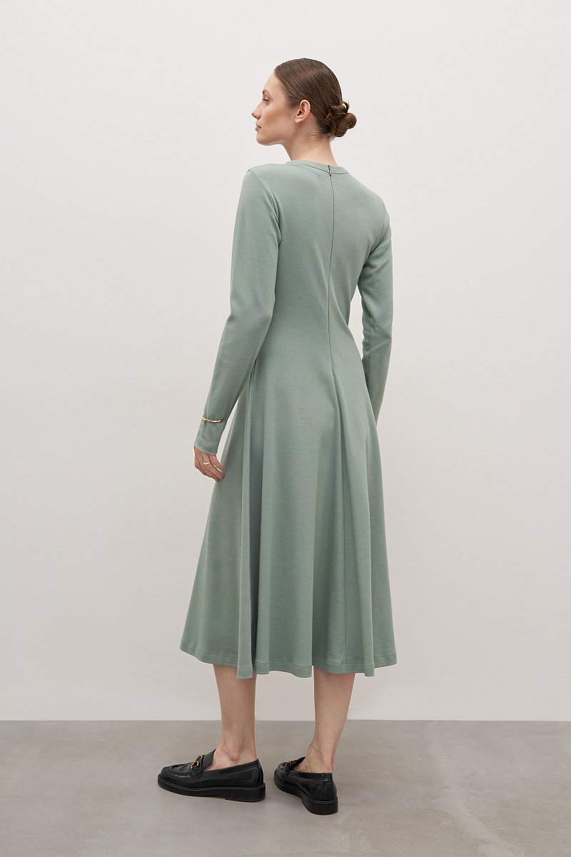 Трикотажное платье с длинным рукавом, Модель FAD110210, Фото №4