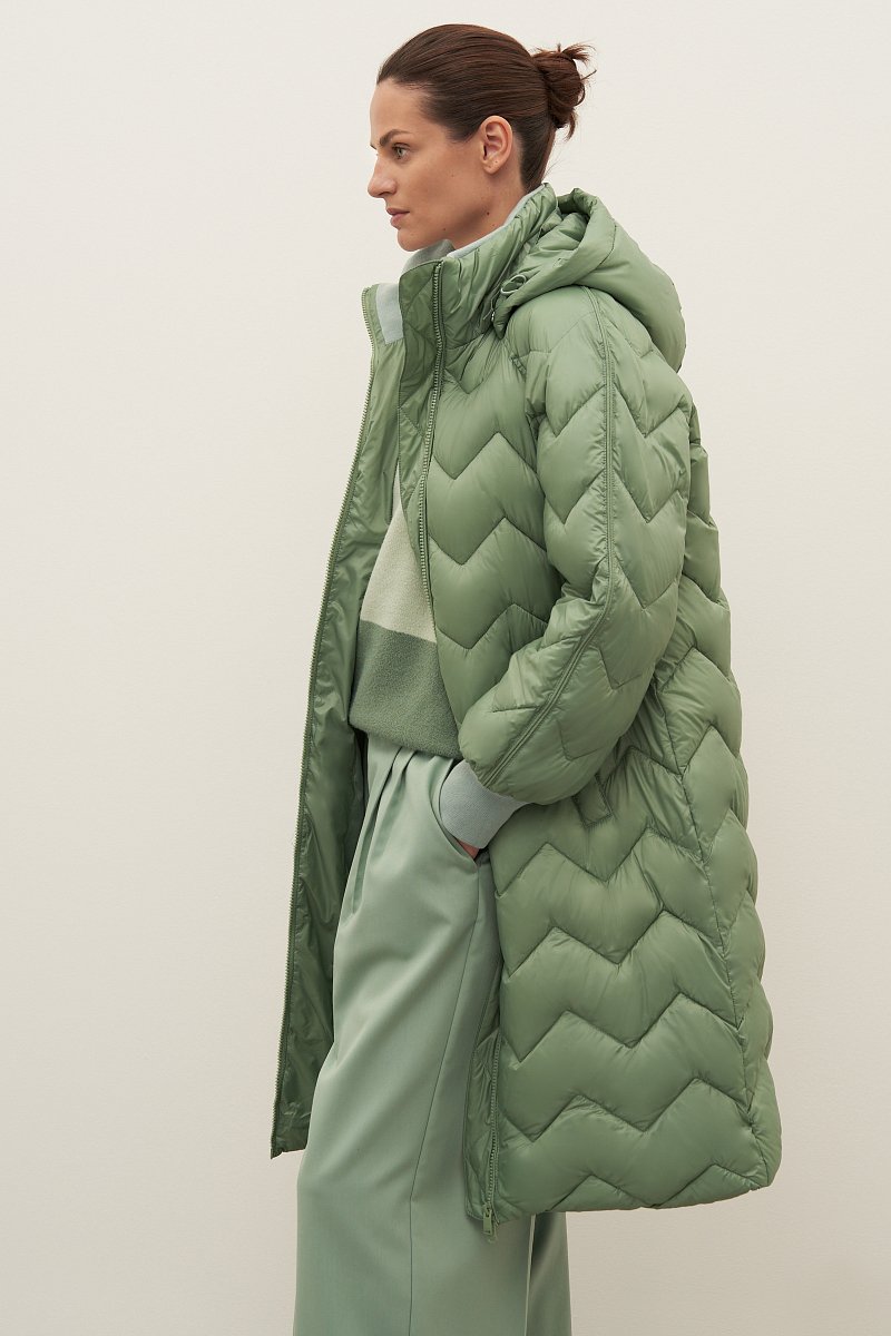 Пальто утепленное с воротником стойкой, Модель FAD11060, Фото №4