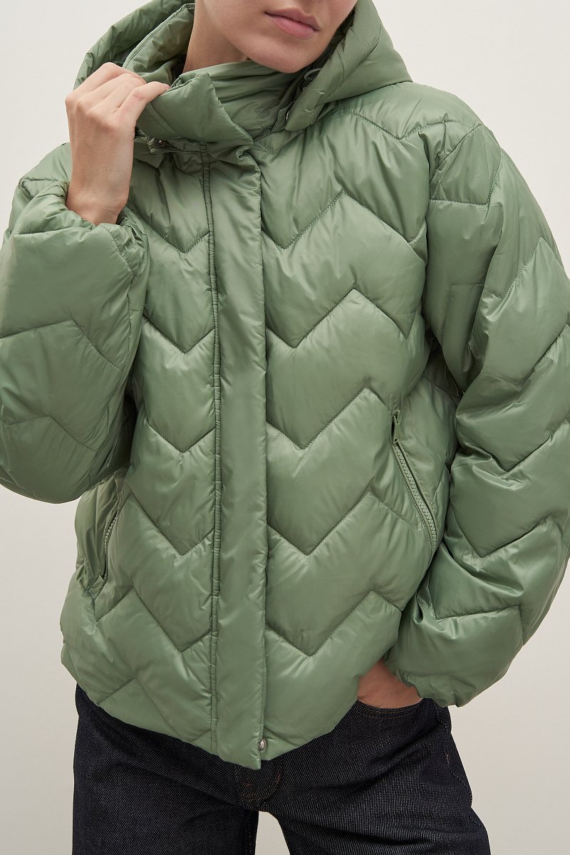 Куртка утепленная с воротником стойкой, Модель FAD11061, Фото №3