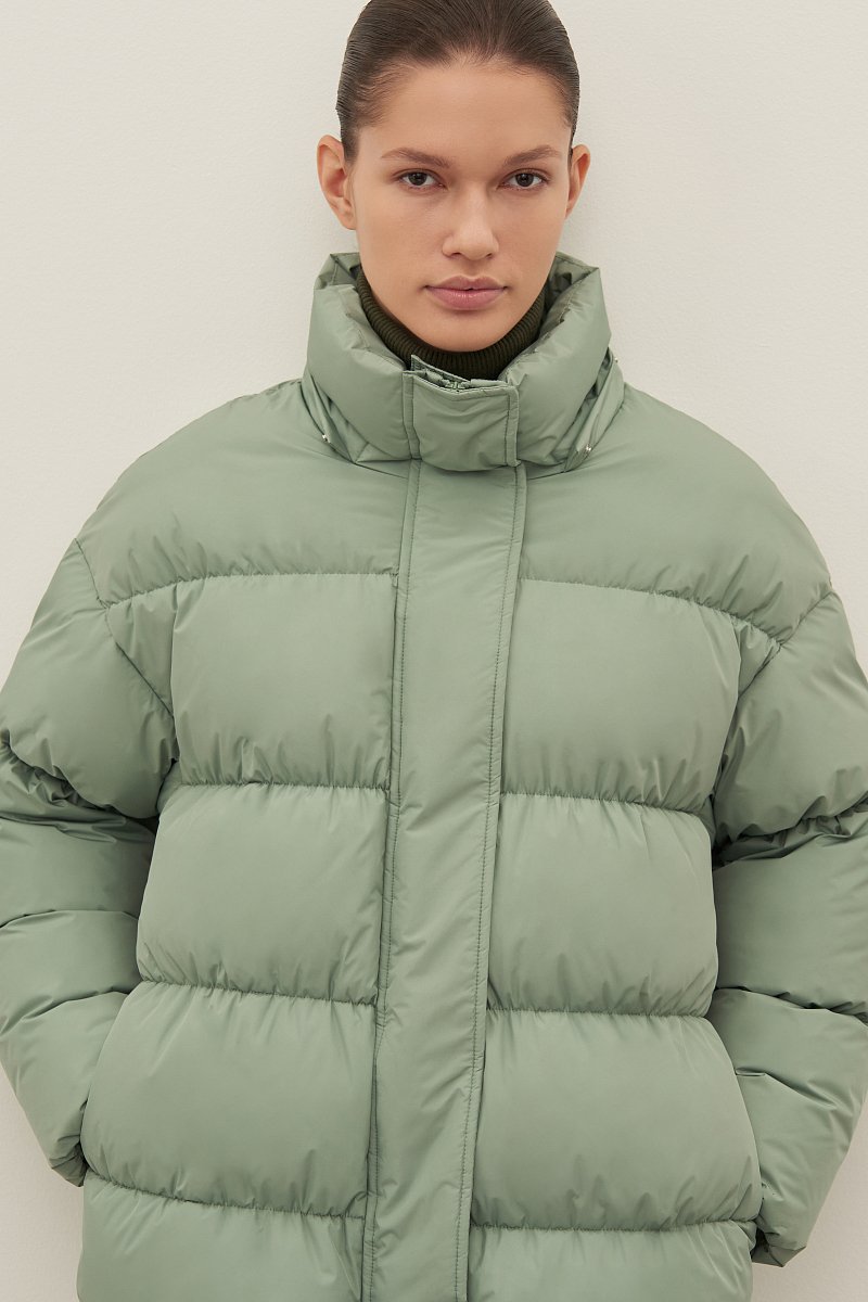 Пуховое женское пальто, Модель FAD11074, Фото №3
