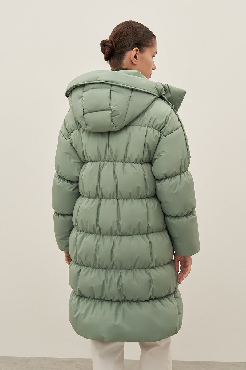 Пуховое женское пальто, Модель FAD11074, Фото №5