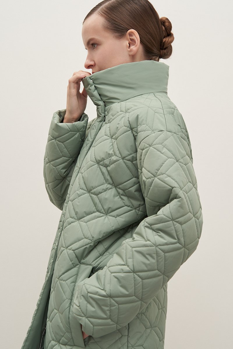 Стеганое женское пальто, Модель FAD11088, Фото №3