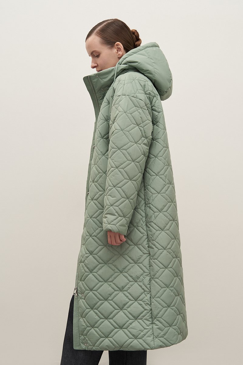 Стеганое женское пальто, Модель FAD11088, Фото №4
