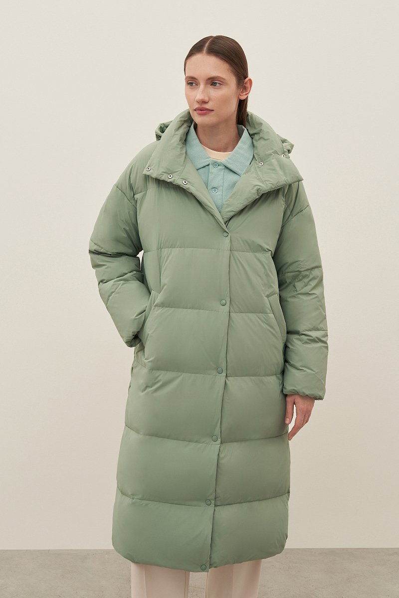Пуховое женское пальто, Модель FAD11098, Фото №1