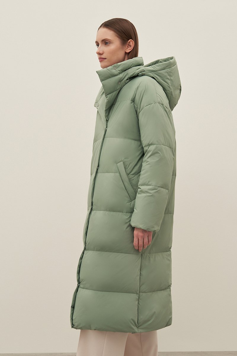 Пуховое женское пальто, Модель FAD11098, Фото №4