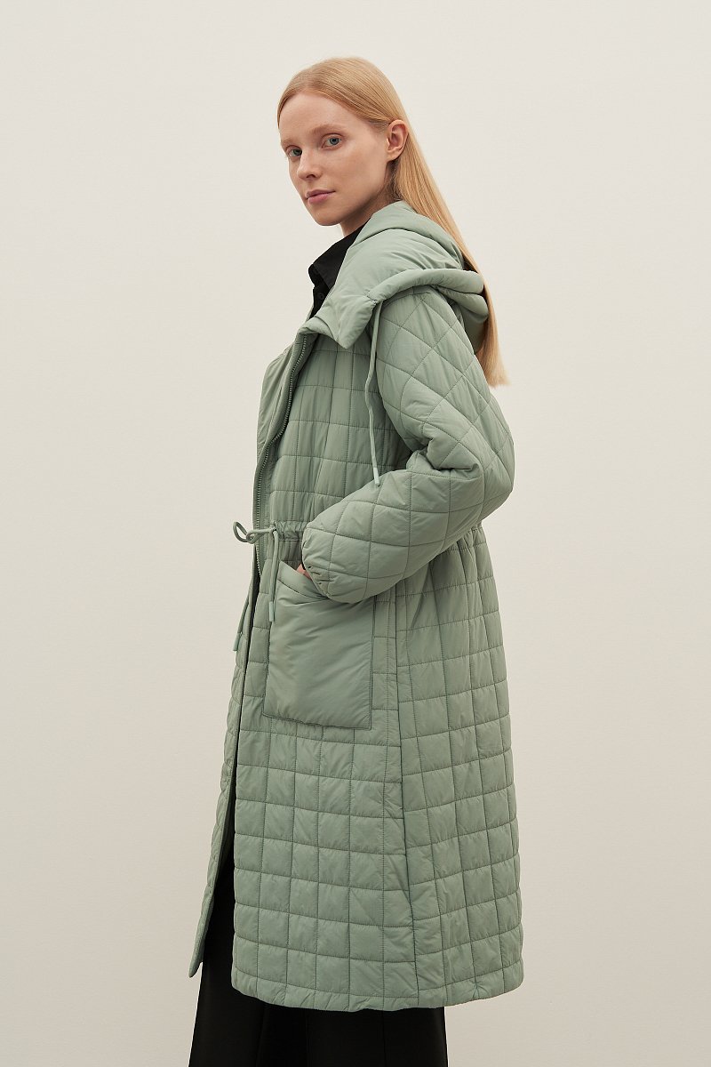 Пальто утепленное с капюшоном, Модель FAD11099, Фото №4