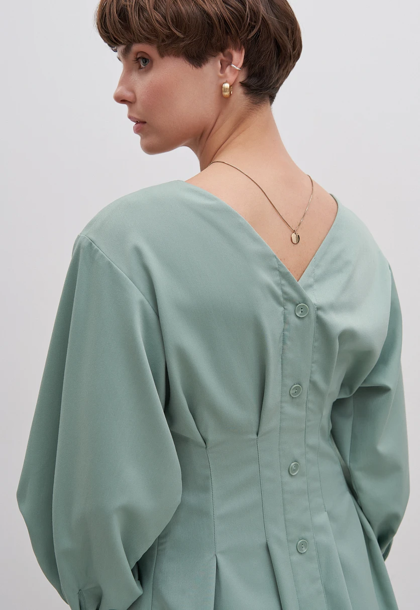 Платье в длине мини с длинным рукавом, Модель FAD110152, Фото №3