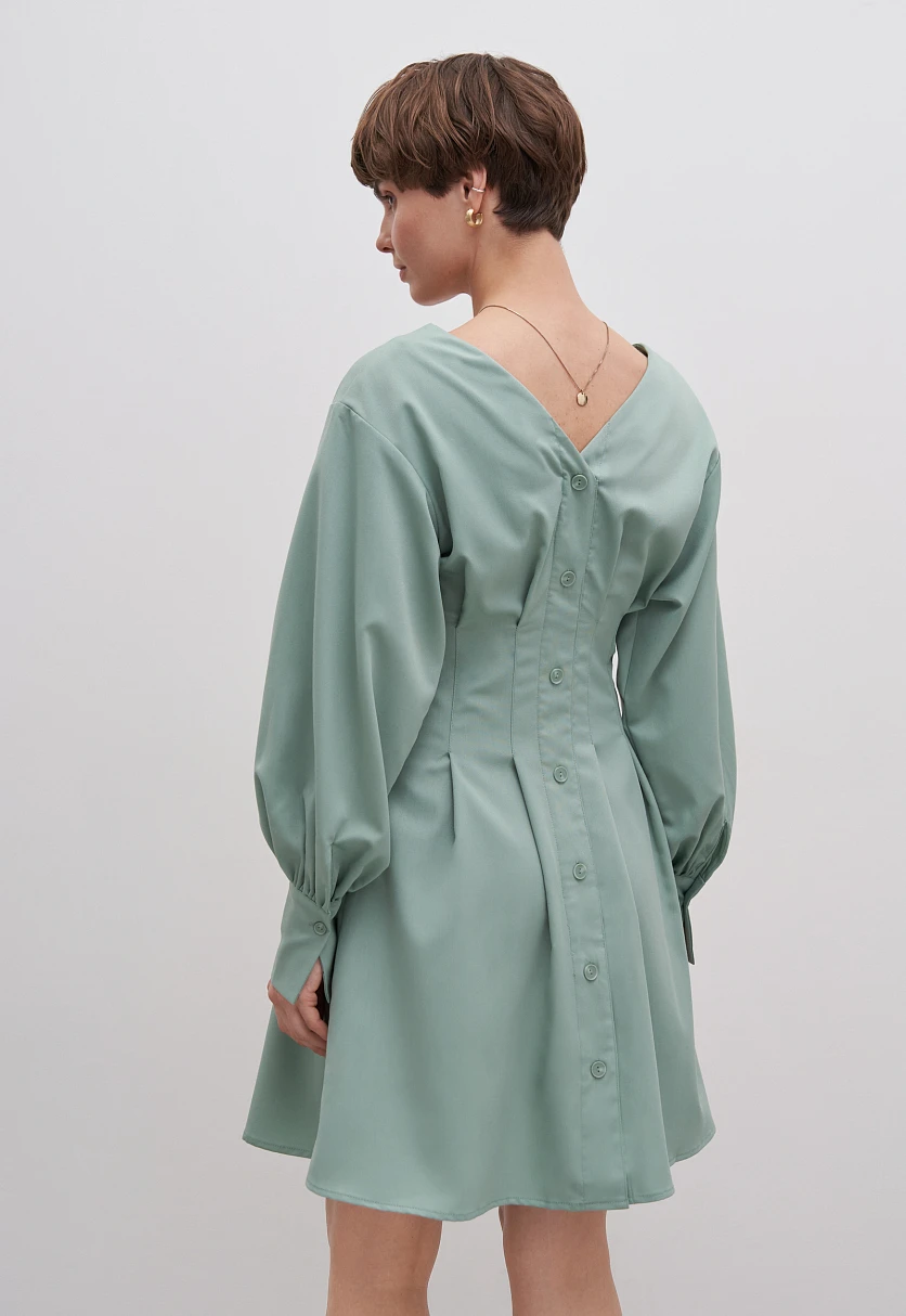 Платье в длине мини с длинным рукавом, Модель FAD110152, Фото №5