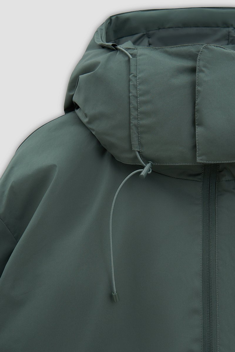 Пуховое пальто из хлопка с капюшоном, Модель FAD11070, Фото №7