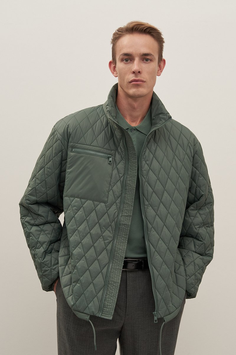 Куртка утепленная с воротником стойкой, Модель FAD21051, Фото №1