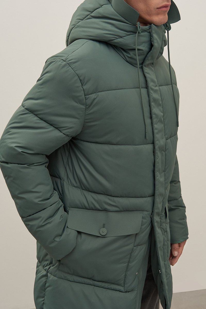 Пальто утепленное с капюшоном, Модель FAD21069, Фото №3