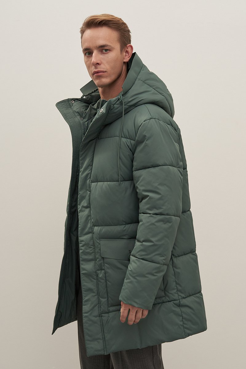 Пальто утепленное с капюшоном, Модель FAD21069, Фото №4