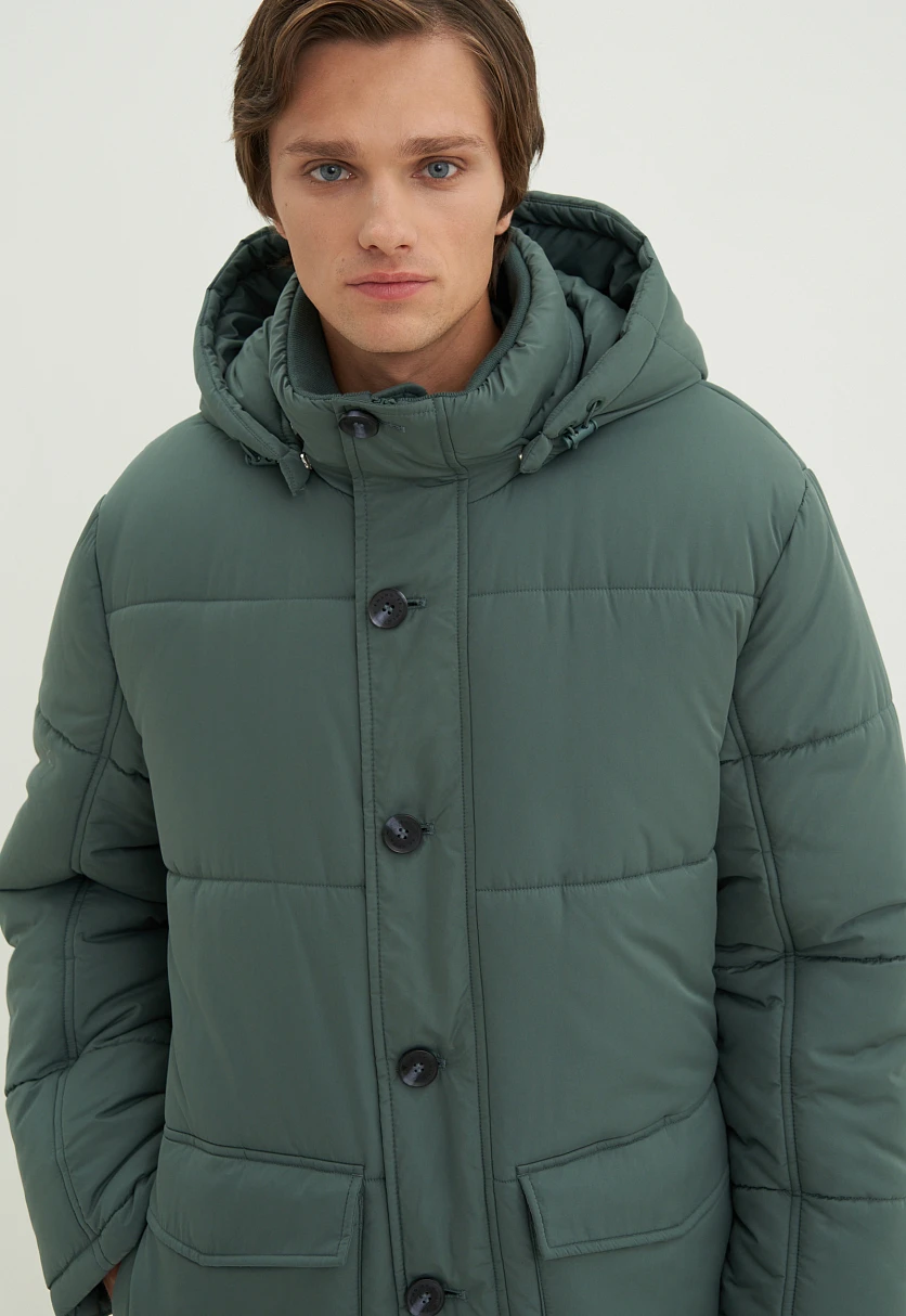 Полупальто утепленное с воротником-стойкой, Модель FAD21041, Фото №5