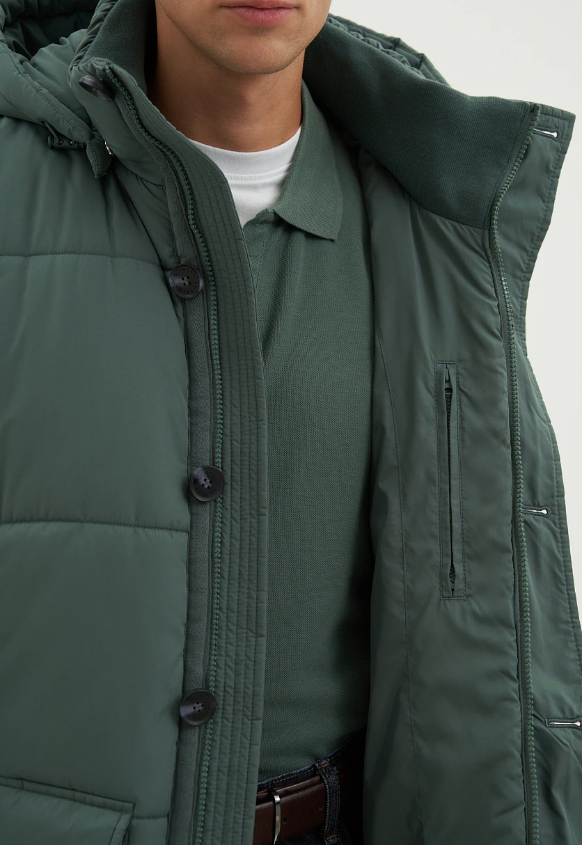 Полупальто утепленное с воротником-стойкой, Модель FAD21041, Фото №6