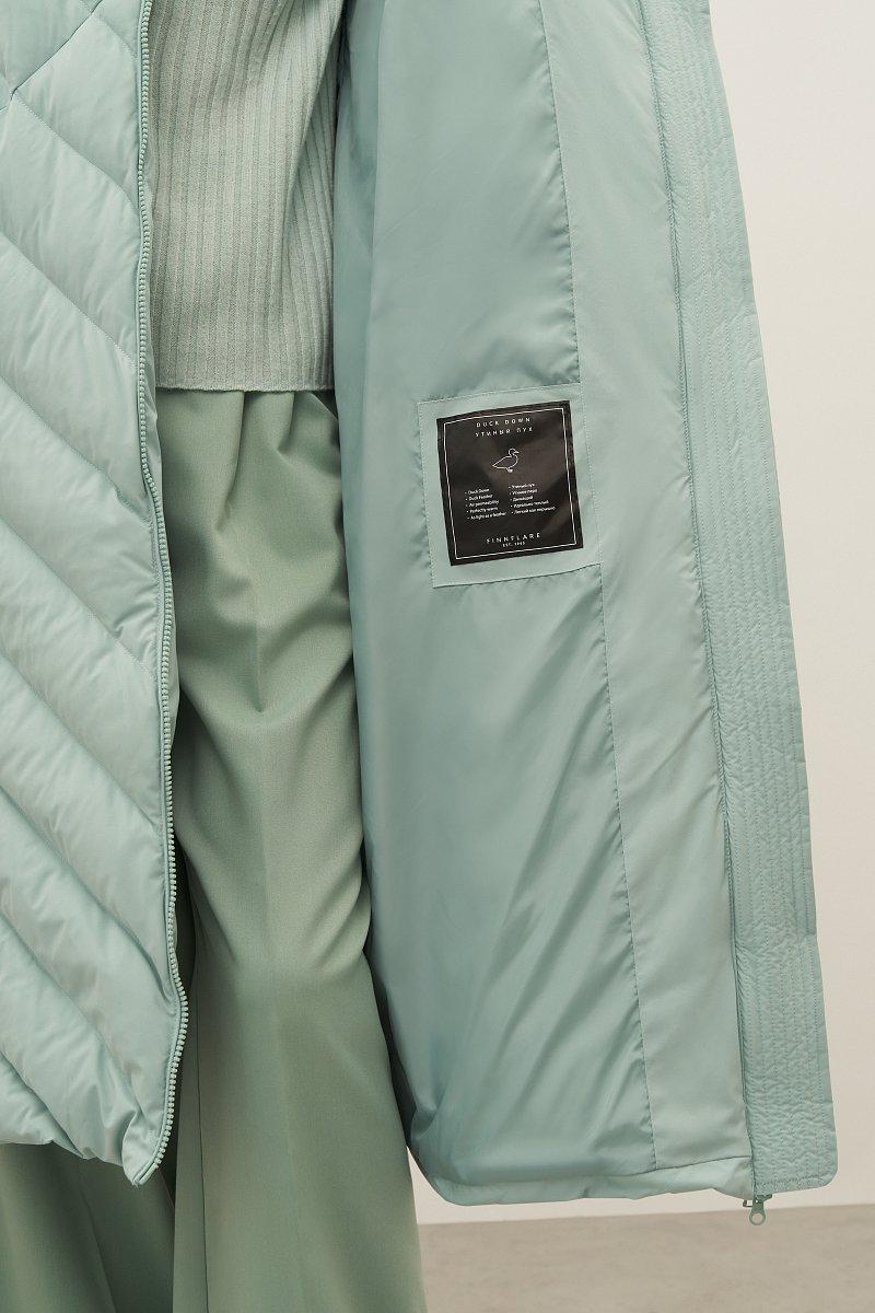 Пальто с утиным пухом силуэта трапеция, Модель FAD110101, Фото №5