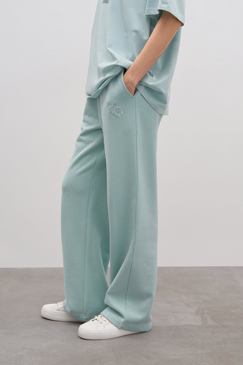 Трикотажные женские брюки из хлопка, Модель FAD110180, Фото №3