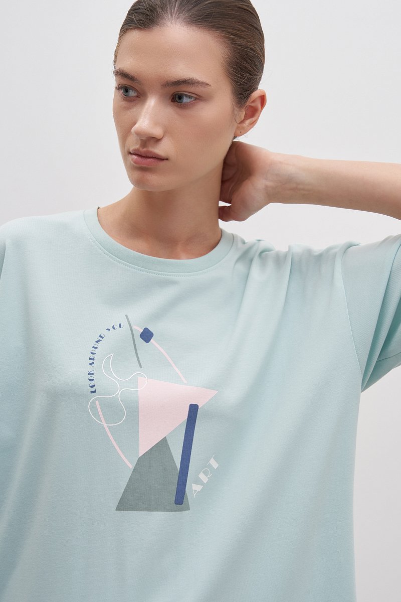 Женская футболка с принтом, Модель FAD110182, Фото №5