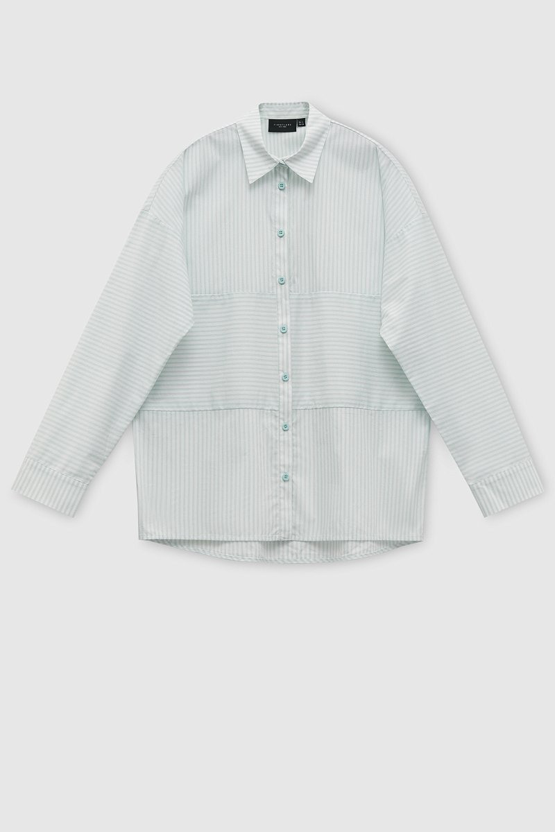 Рубашка из хлопка с отложным воротником, Модель FAD110108, Фото №8