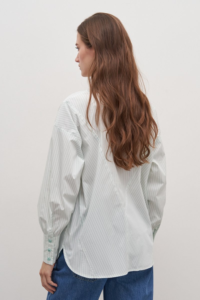 Женская блузка-рубашка с хлопком, Модель FAD110109, Фото №4