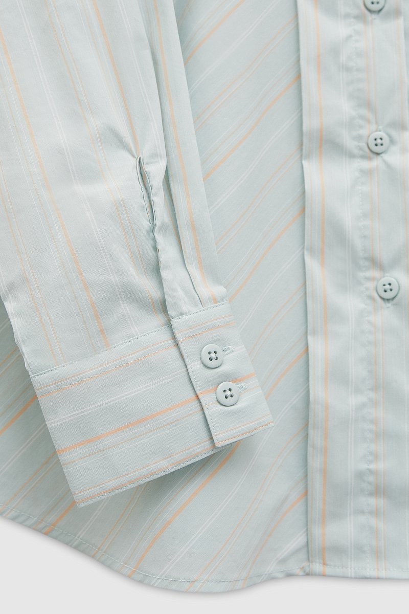 Рубашка из хлопка с отложным воротником, Модель FAD110171, Фото №6