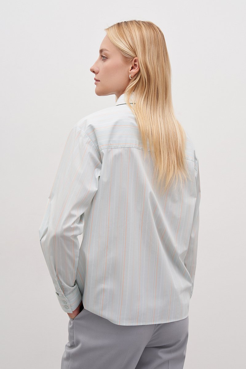 Блузка-рубашка с хлопком, Модель FAD110220, Фото №4