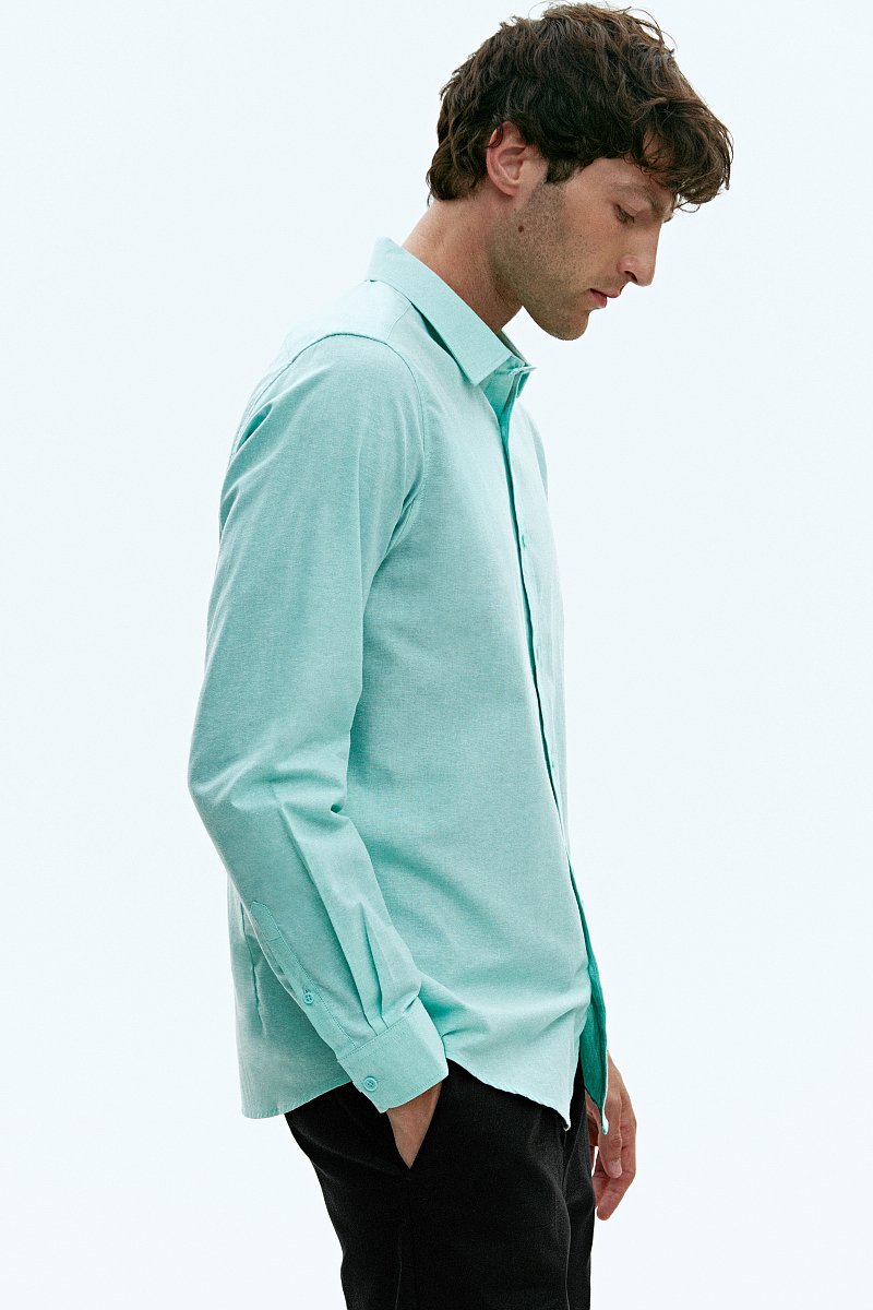 Мужская рубашка с длинным рукавом, Модель FAD210112, Фото №3