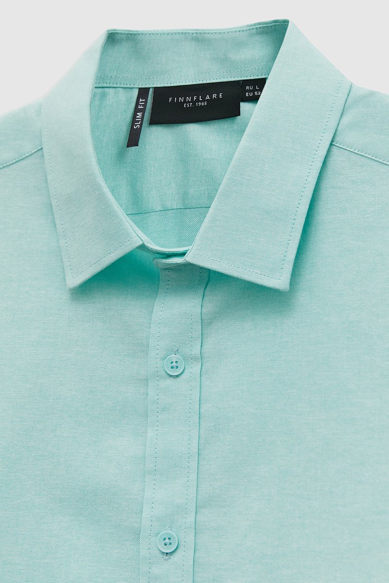 Рубашка из хлопка с отложным воротником, Модель FAD210112, Фото №6
