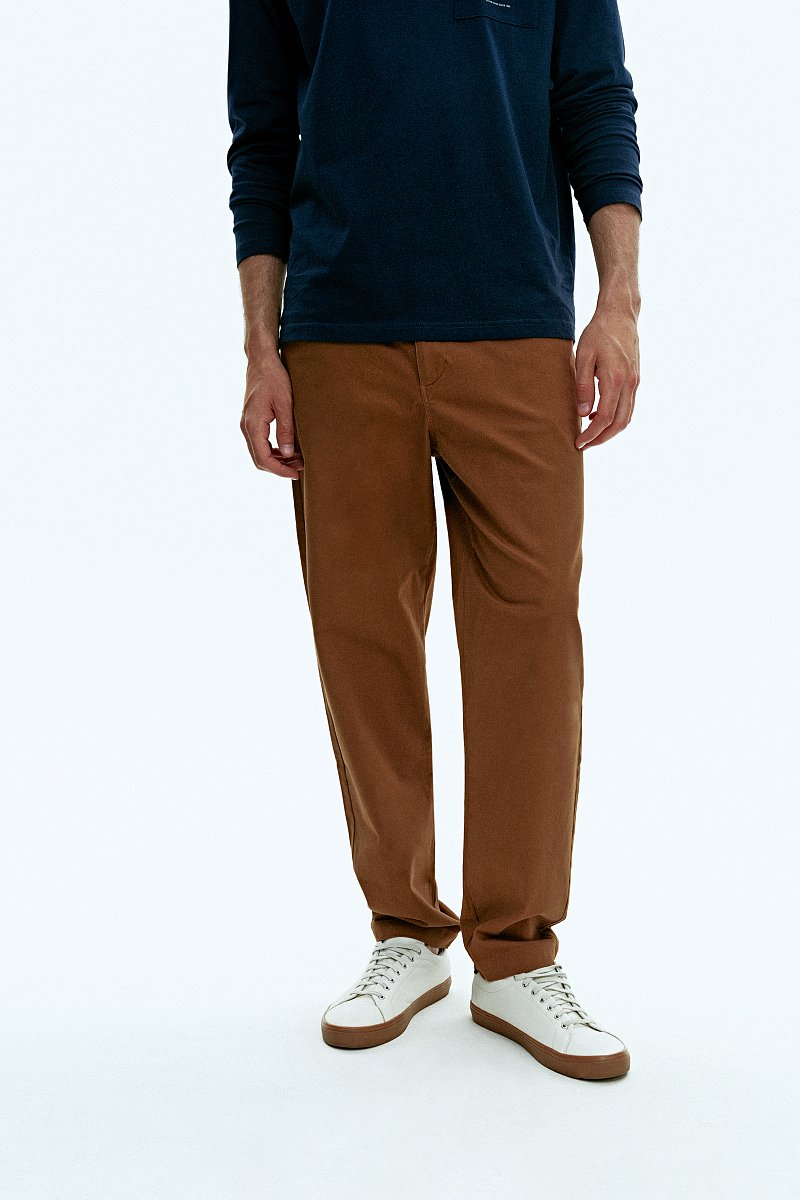 Мужские брюки из хлопка slim fit, Модель FAD21080, Фото №2