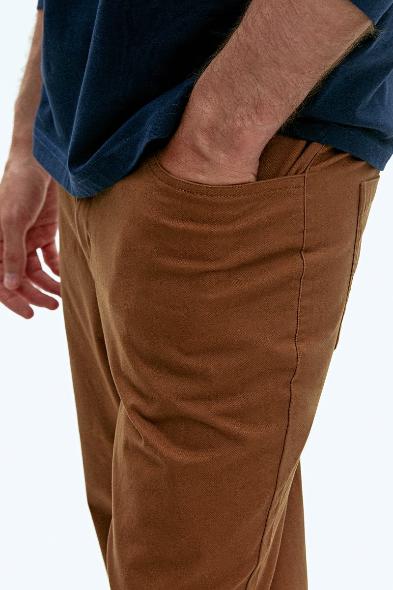 Мужские брюки из хлопка slim fit, Модель FAD21080, Фото №3