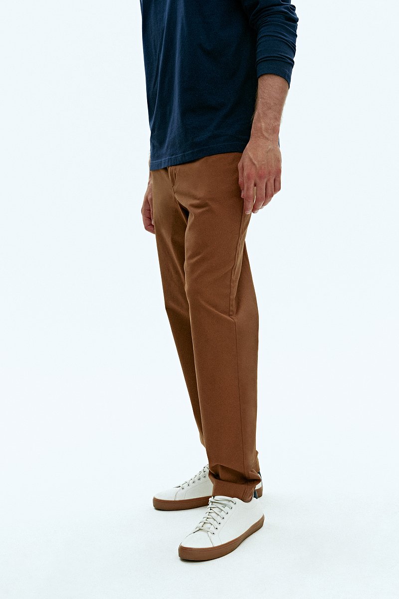 Мужские брюки из хлопка slim fit, Модель FAD21080, Фото №4