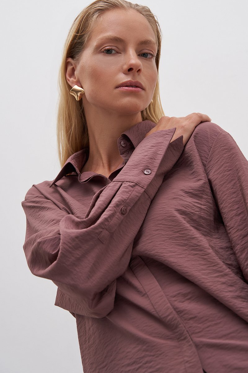 рубашка женская с вискозой, Модель FAD110279R, Фото №3