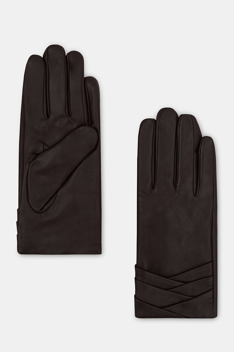 Кожаные женские перчатки, Модель FAD11306, Фото №1