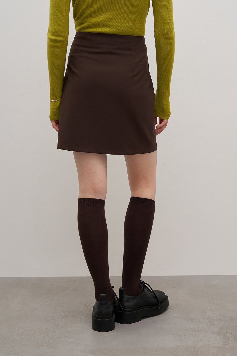 Базовая юбка прямого силуэта, Модель FAD110236, Фото №4