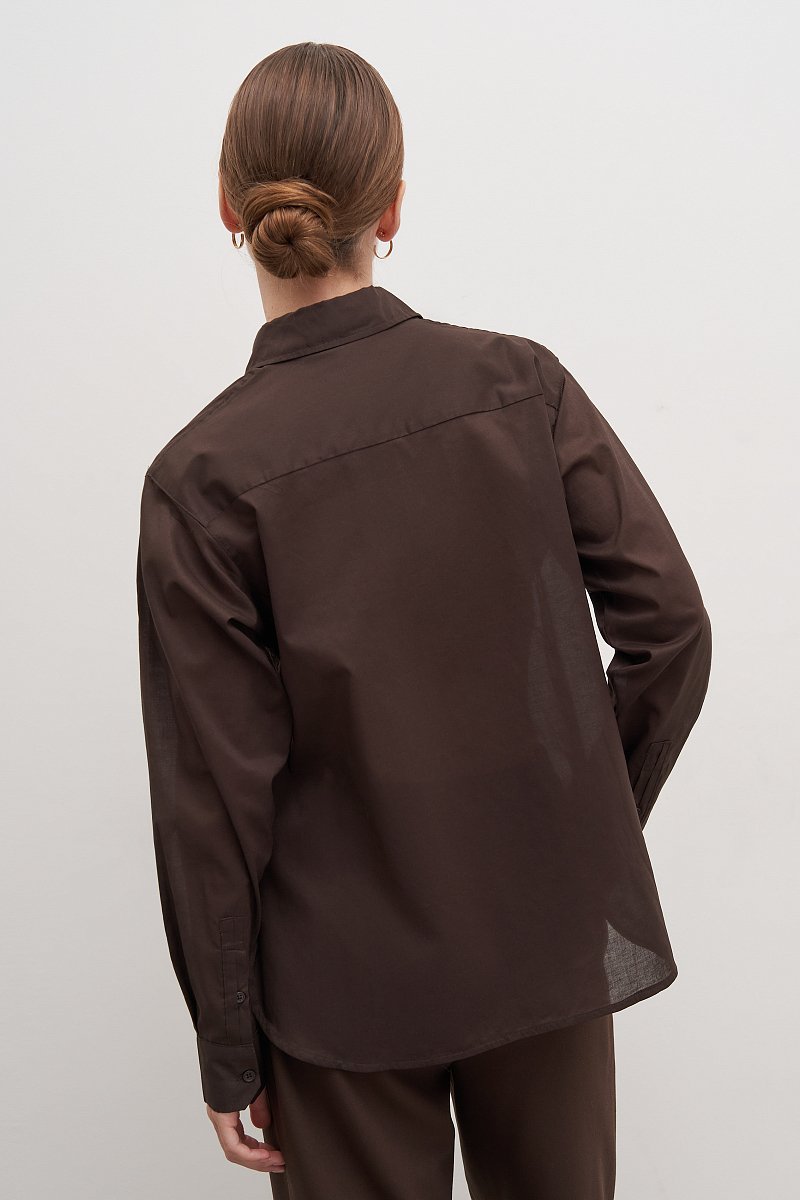 Рубашка прямого силуэта с длинным рукавом, Модель FAD110256, Фото №5
