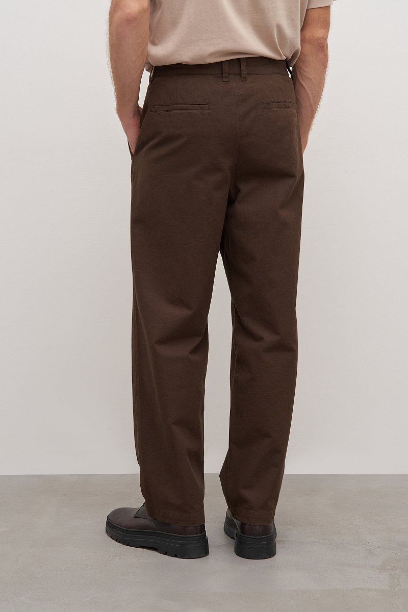 Хлопковые мужские брюки со средней посадкой, Модель FAD210104, Фото №5