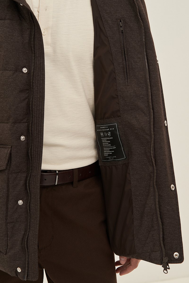 Куртка утепленная с воротником стойкой, Модель FAD21047, Фото №6
