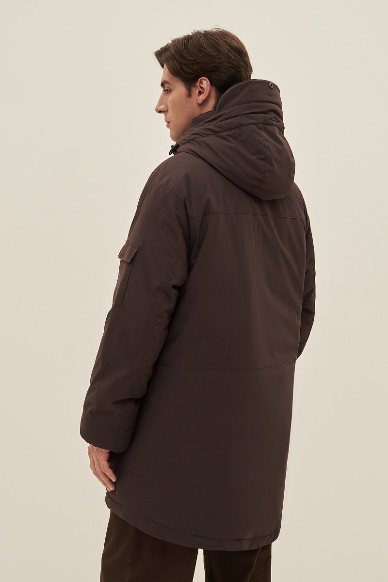 Пальто утепленное с воротником стойкой, Модель FAD21055, Фото №5