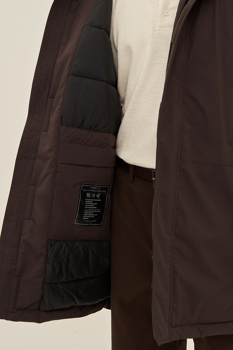 Пальто утепленное с воротником стойкой, Модель FAD21055, Фото №7