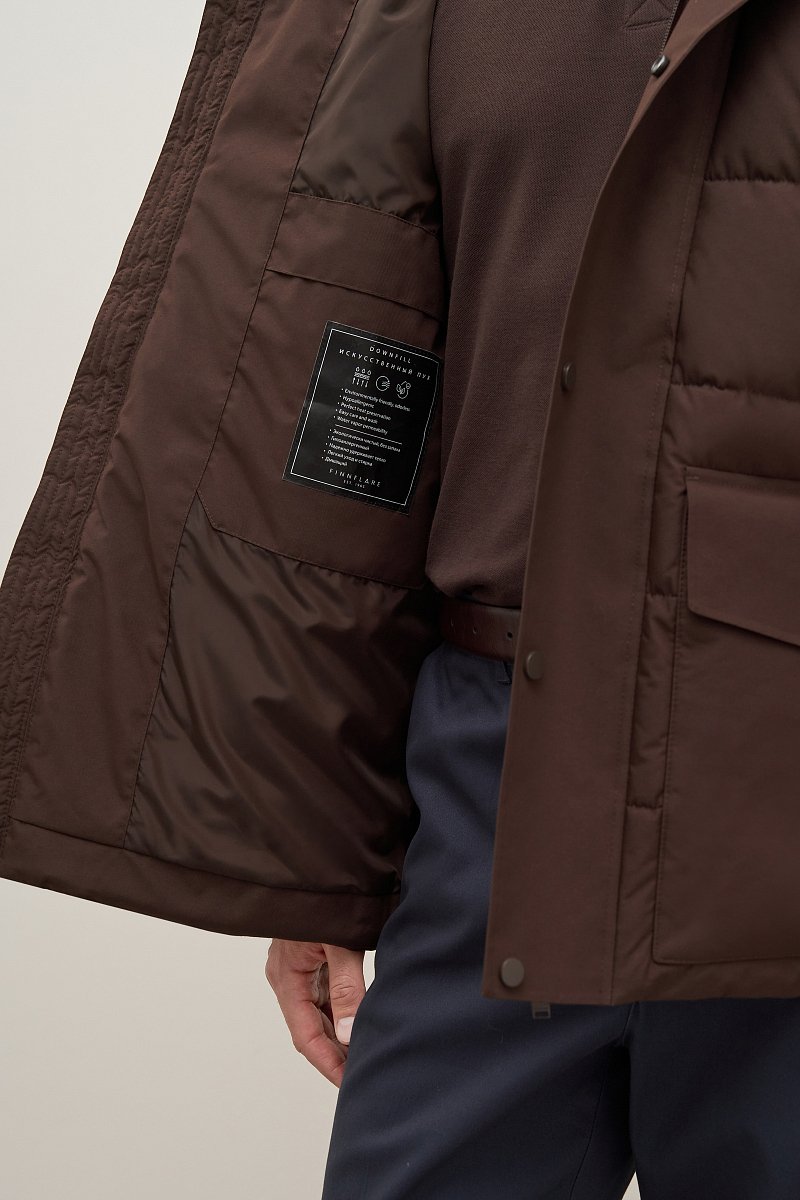 Куртка утепленная из водонепроницаемой ткани, Модель FAD21066, Фото №6