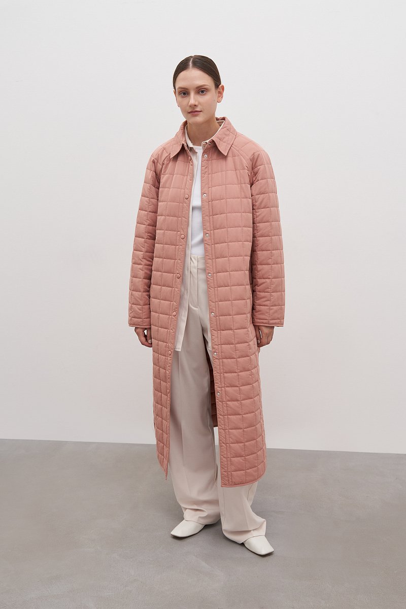 Стеганое утепленное женское пальто, Модель FAD11008, Фото №1