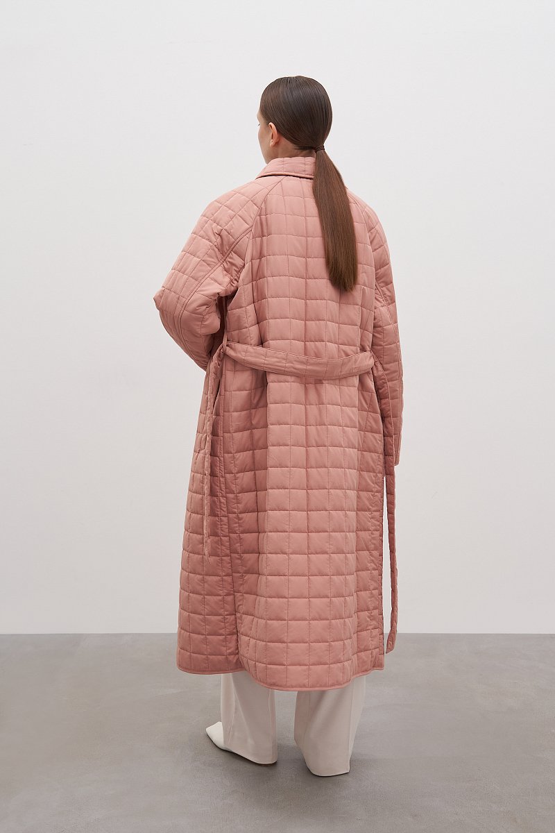 Стеганое утепленное женское пальто, Модель FAD11008, Фото №4