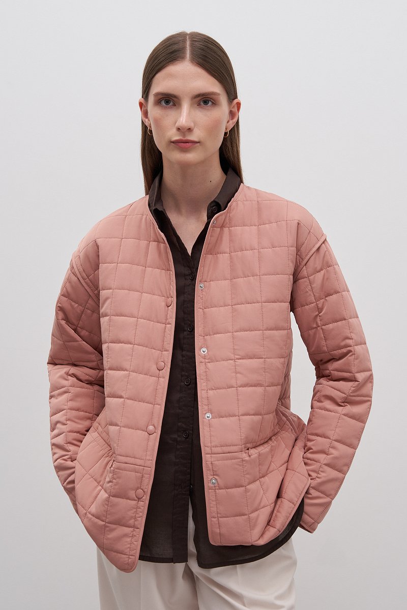 Куртка утепленная с округлым воротником, Модель FAD11017, Фото №1