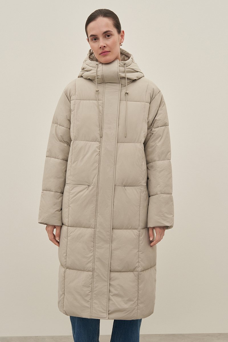 Пальто утепленное с капюшоном, Модель FAD11004, Фото №1