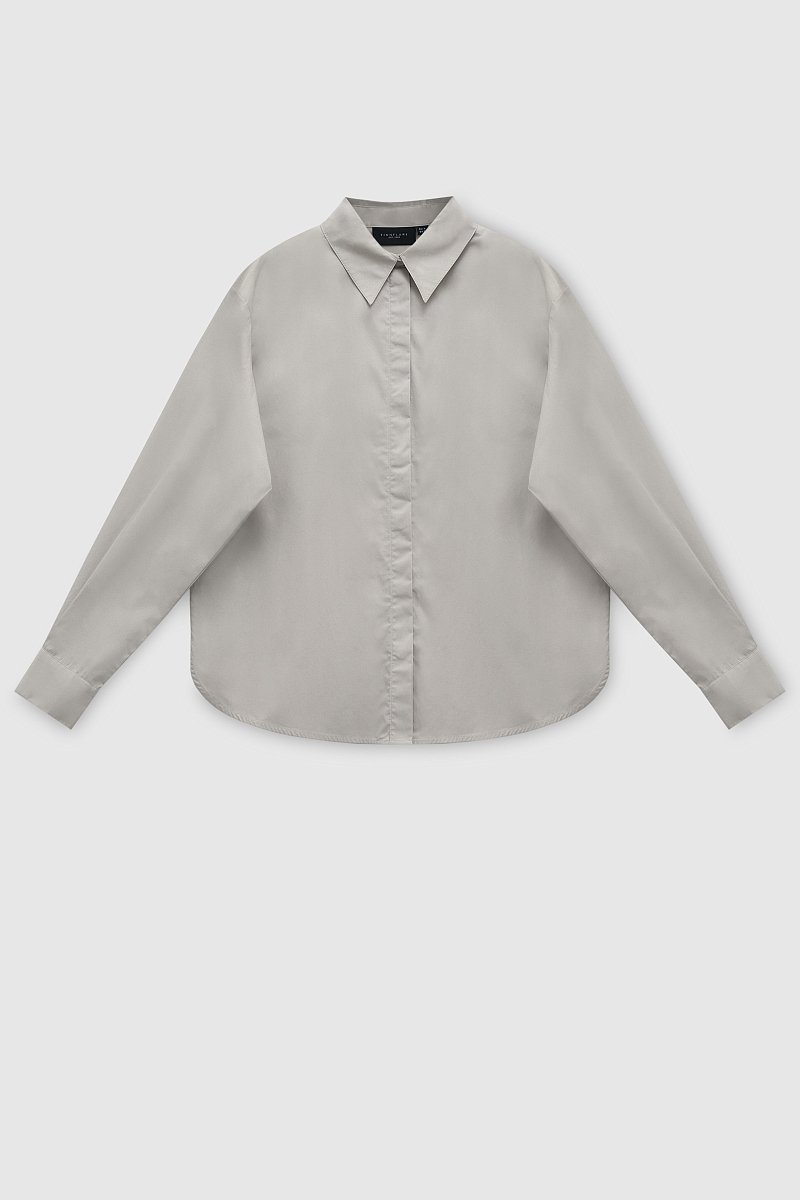 Рубашка из хлопка с отложным воротником, Модель FAD110219, Фото №8