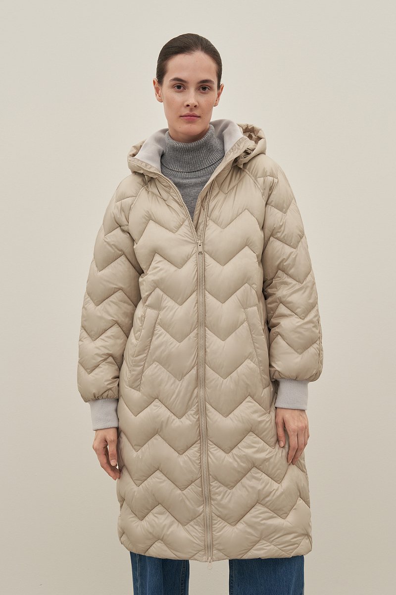 Женское пальто с капюшоном, Модель FAD11060, Фото №1